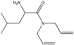 N,N-diallyl-2-amino-4-methylpentanamide Struktur