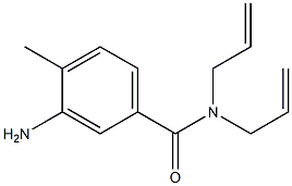 N,N-diallyl-3-amino-4-methylbenzamide Struktur