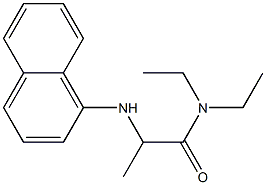 N,N-diethyl-2-(naphthalen-1-ylamino)propanamide Struktur