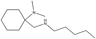 N,N-dimethyl-1-[(pentylamino)methyl]cyclohexan-1-amine Struktur