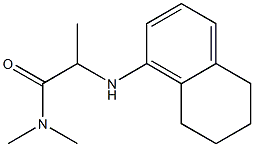 N,N-dimethyl-2-(5,6,7,8-tetrahydronaphthalen-1-ylamino)propanamide Struktur