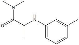 N,N-dimethyl-2-[(3-methylphenyl)amino]propanamide Struktur