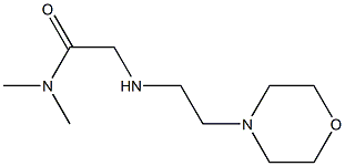 N,N-dimethyl-2-{[2-(morpholin-4-yl)ethyl]amino}acetamide Struktur