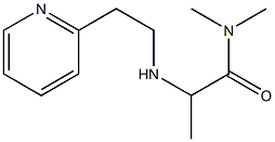 N,N-dimethyl-2-{[2-(pyridin-2-yl)ethyl]amino}propanamide Struktur