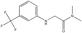 N,N-dimethyl-2-{[3-(trifluoromethyl)phenyl]amino}acetamide Struktur