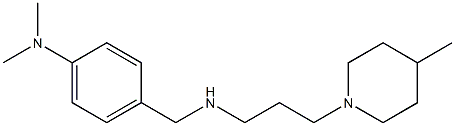 N,N-dimethyl-4-({[3-(4-methylpiperidin-1-yl)propyl]amino}methyl)aniline Struktur