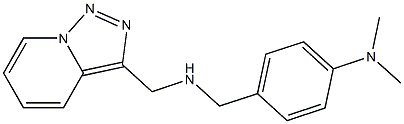 N,N-dimethyl-4-[({[1,2,4]triazolo[3,4-a]pyridin-3-ylmethyl}amino)methyl]aniline Struktur