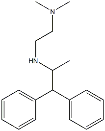 N,N-dimethyl-N'-(1-methyl-2,2-diphenylethyl)ethane-1,2-diamine Struktur