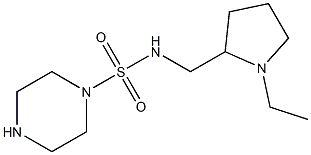 N-[(1-ethylpyrrolidin-2-yl)methyl]piperazine-1-sulfonamide Struktur