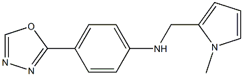 N-[(1-methyl-1H-pyrrol-2-yl)methyl]-4-(1,3,4-oxadiazol-2-yl)aniline Struktur