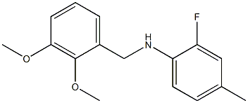 N-[(2,3-dimethoxyphenyl)methyl]-2-fluoro-4-methylaniline Struktur