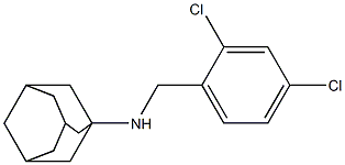 N-[(2,4-dichlorophenyl)methyl]adamantan-1-amine Struktur