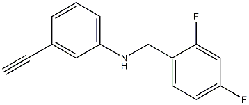 N-[(2,4-difluorophenyl)methyl]-3-ethynylaniline Struktur