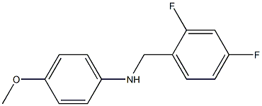 N-[(2,4-difluorophenyl)methyl]-4-methoxyaniline Struktur