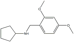 N-[(2,4-dimethoxyphenyl)methyl]cyclopentanamine Struktur