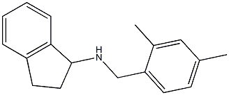 N-[(2,4-dimethylphenyl)methyl]-2,3-dihydro-1H-inden-1-amine Struktur