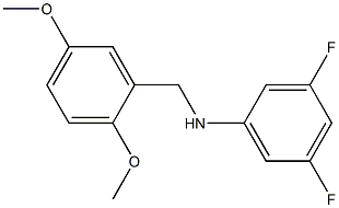 N-[(2,5-dimethoxyphenyl)methyl]-3,5-difluoroaniline Struktur