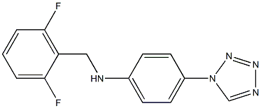 N-[(2,6-difluorophenyl)methyl]-4-(1H-1,2,3,4-tetrazol-1-yl)aniline Struktur