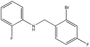 N-[(2-bromo-4-fluorophenyl)methyl]-2-fluoroaniline Struktur