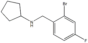 N-[(2-bromo-4-fluorophenyl)methyl]cyclopentanamine Struktur