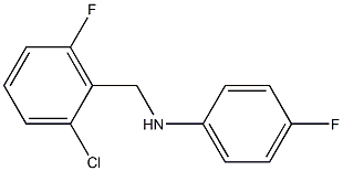 N-[(2-chloro-6-fluorophenyl)methyl]-4-fluoroaniline Struktur