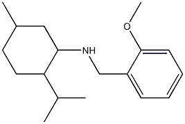 N-[(2-methoxyphenyl)methyl]-5-methyl-2-(propan-2-yl)cyclohexan-1-amine Struktur