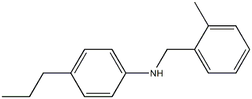 N-[(2-methylphenyl)methyl]-4-propylaniline Struktur