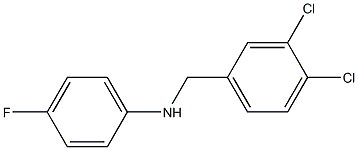 N-[(3,4-dichlorophenyl)methyl]-4-fluoroaniline Struktur