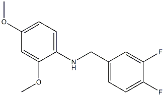 N-[(3,4-difluorophenyl)methyl]-2,4-dimethoxyaniline Struktur