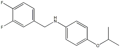 N-[(3,4-difluorophenyl)methyl]-4-(propan-2-yloxy)aniline Struktur