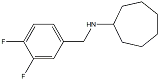 N-[(3,4-difluorophenyl)methyl]cycloheptanamine Struktur