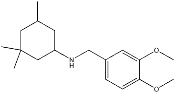 N-[(3,4-dimethoxyphenyl)methyl]-3,3,5-trimethylcyclohexan-1-amine Struktur