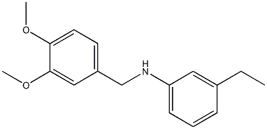 N-[(3,4-dimethoxyphenyl)methyl]-3-ethylaniline Struktur