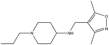 N-[(3,5-dimethyl-1,2-oxazol-4-yl)methyl]-1-propylpiperidin-4-amine Struktur