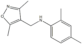 N-[(3,5-dimethyl-1,2-oxazol-4-yl)methyl]-2,4-dimethylaniline Struktur