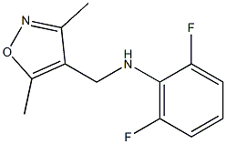 N-[(3,5-dimethyl-1,2-oxazol-4-yl)methyl]-2,6-difluoroaniline Struktur