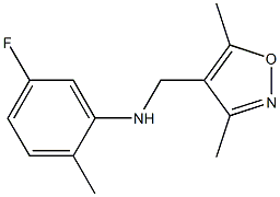 N-[(3,5-dimethyl-1,2-oxazol-4-yl)methyl]-5-fluoro-2-methylaniline Struktur