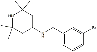 N-[(3-bromophenyl)methyl]-2,2,6,6-tetramethylpiperidin-4-amine Struktur