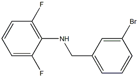 N-[(3-bromophenyl)methyl]-2,6-difluoroaniline Struktur