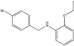 N-[(4-bromophenyl)methyl]-2-ethoxyaniline Struktur