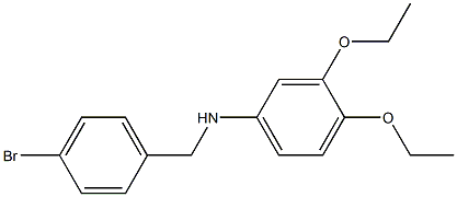 N-[(4-bromophenyl)methyl]-3,4-diethoxyaniline Struktur