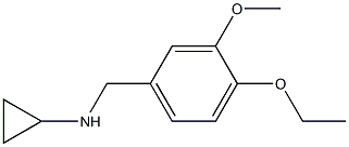 N-[(4-ethoxy-3-methoxyphenyl)methyl]cyclopropanamine Struktur