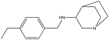 N-[(4-ethylphenyl)methyl]-1-azabicyclo[2.2.2]octan-3-amine Struktur