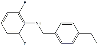 N-[(4-ethylphenyl)methyl]-2,6-difluoroaniline Struktur