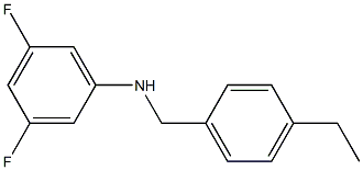 N-[(4-ethylphenyl)methyl]-3,5-difluoroaniline Struktur