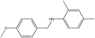 N-[(4-methoxyphenyl)methyl]-2,4-dimethylaniline Struktur