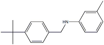 N-[(4-tert-butylphenyl)methyl]-3-methylaniline Struktur