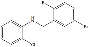 N-[(5-bromo-2-fluorophenyl)methyl]-2-chloroaniline Struktur