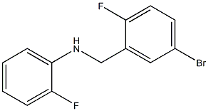 N-[(5-bromo-2-fluorophenyl)methyl]-2-fluoroaniline Struktur