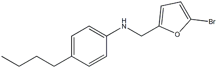 N-[(5-bromofuran-2-yl)methyl]-4-butylaniline Struktur